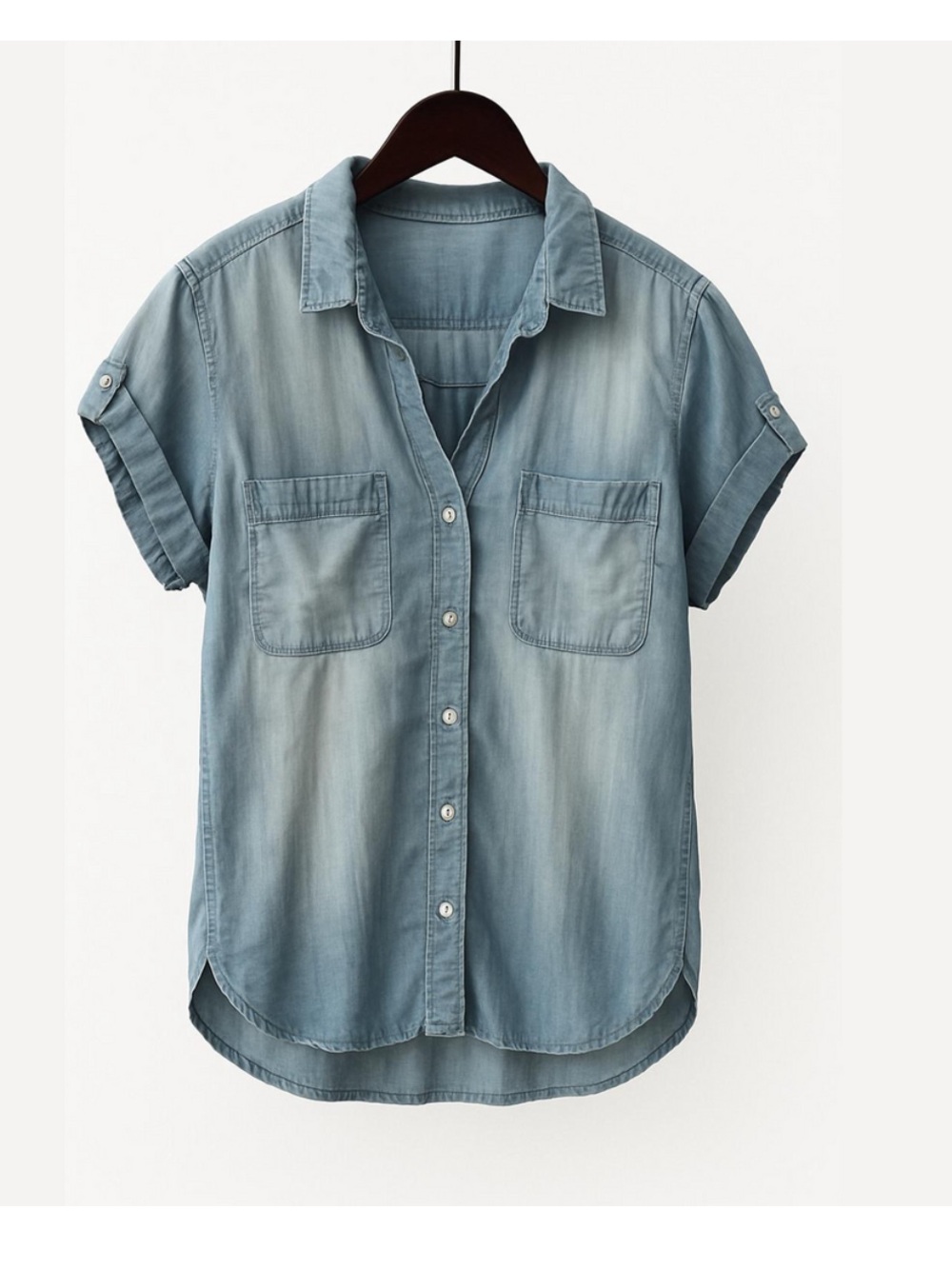 Anthropologie Cloth & Stone Chambray button down top, XS